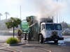 Thursday's garbage truck fire in Murrieta.