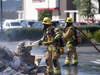 Thursday's garbage truck fire in Murrieta.
