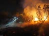 Murrieta Fire & Rescue crews tackle the fires that began shortly before 9 p.m. Sunday.