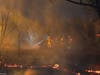 Murrieta Fire & Rescue crews tackle the fires that began shortly before 9 p.m. Sunday.