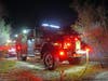 Murrieta Fire & Rescue crews tackle the fires that began shortly before 9 p.m. Sunday.