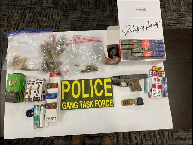 Drugs and a ghost gun that were allegedly found Wednesday night during a law enforcement traffic stop on a 17-year-old boy in Beaumont.