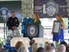 The offices of state Senator Melissa Melendez and state Assemblyman Kelly Seyarto presented Conrad with a proclamation that recognized the police department's 30 years of service in Murrieta.