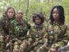 The Northern Team of the Black Mamba Anti-Poaching Unit after a snare-sweeping operation.