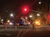 A medevac helicopter at the scene Wednesday night in the Lake Harveston community.