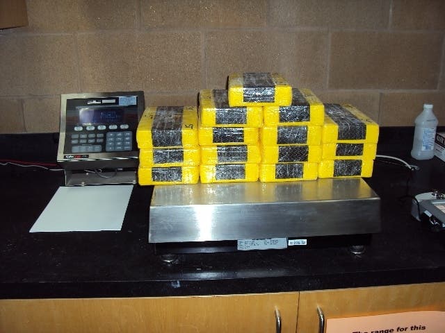 The alleged fentanyl seized Monday by U.S. Border Patrol agents from Murrieta's Newton-Azrak station.