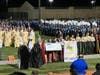 The Great Oak High School marching band takes the gold medal during the 2022 California State Band Championships in Huntington Beach. 