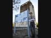 Jimmy Aanderud stands next to his Eagle Scout project for the Murrieta Valley Grain Elevator.