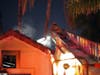 A fire reignited Wednesday at a two-story home in the 41000 block of Primula Circle​ in Murrieta.