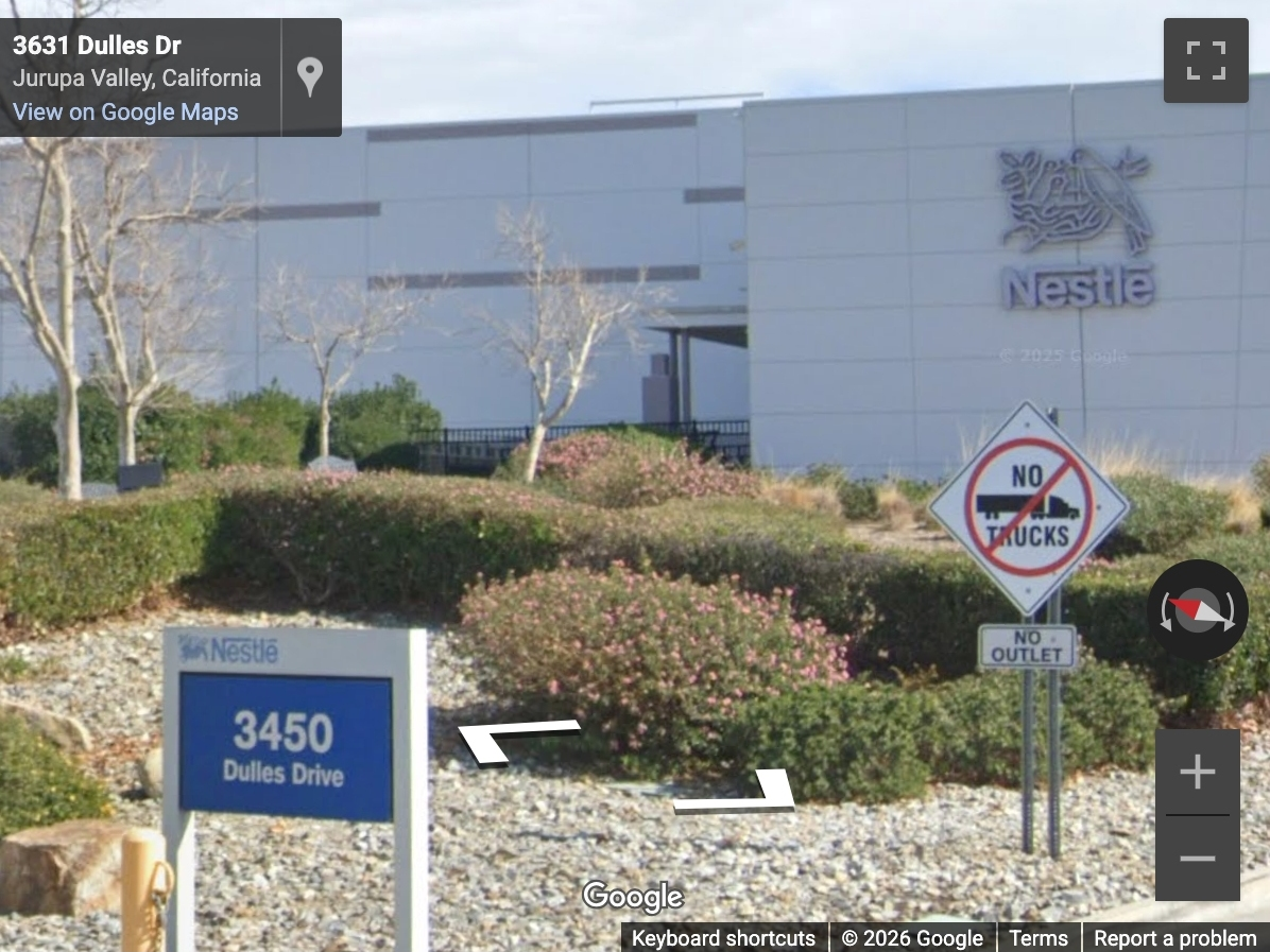 Nestlé is closing its massive facility at 3450 Dulles Drive in Jurupa Valley, resulting in 88 job losses, according to a Jan. 12 WARN filing. The closure is expected to be complete by March 13.