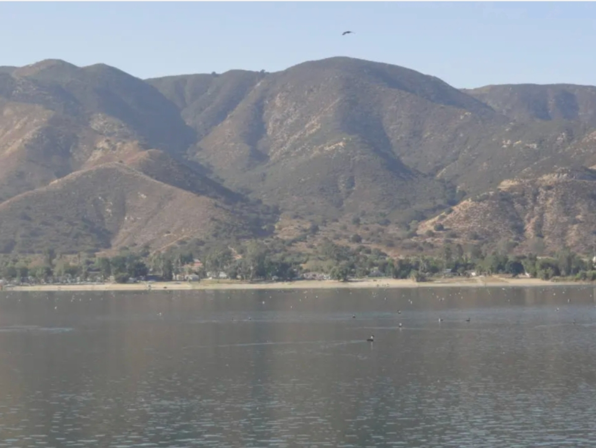 Lake Elsinore (shown) is the largest natural freshwater lake in Southern California.