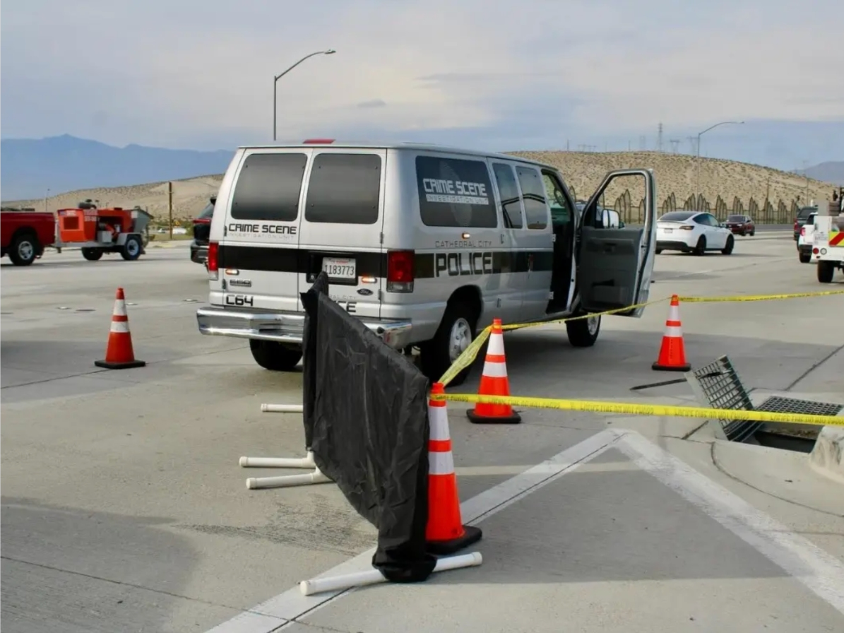 The Cathedral City Police Department is continuing to investigate the discovery of a body found during a routine inspection of drainage culverts on Date Palm Drive at the Interstate 10 overpass​. 