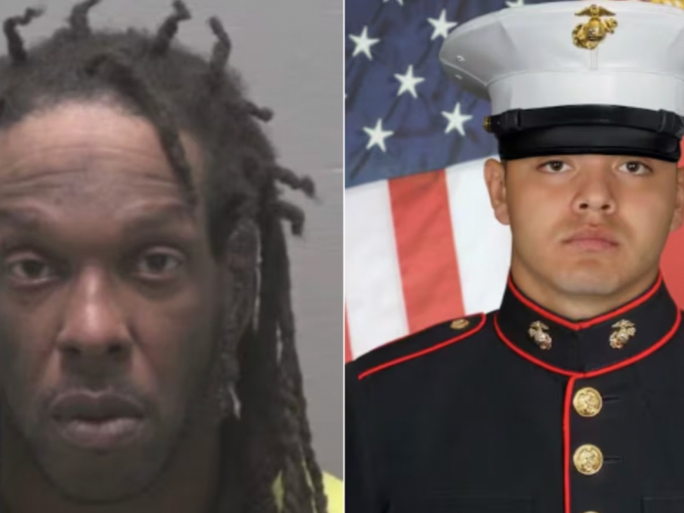 From left: The accused, Davy Spencer, and the victim, U.S. Marine Corps Lance Cpl. Daniel Montano.