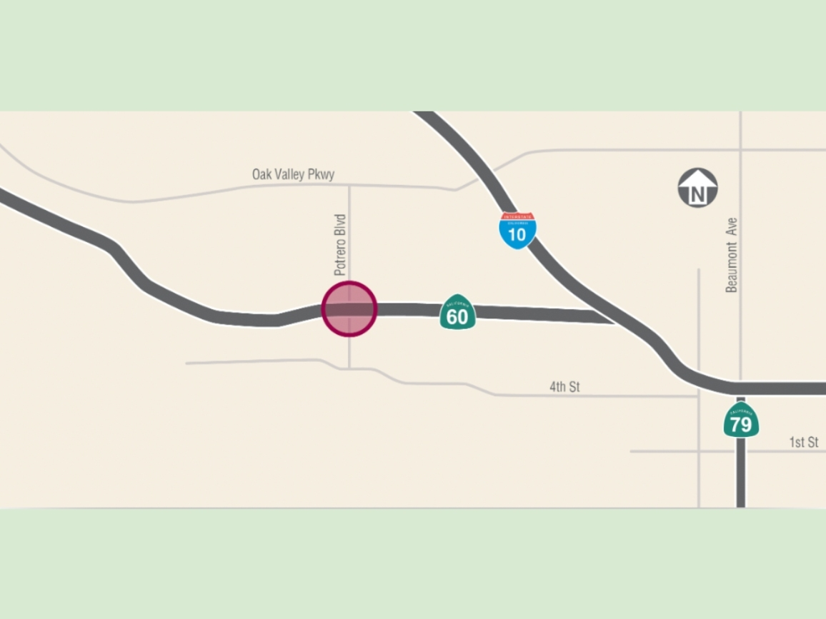 The red shows where the work is taking place. 