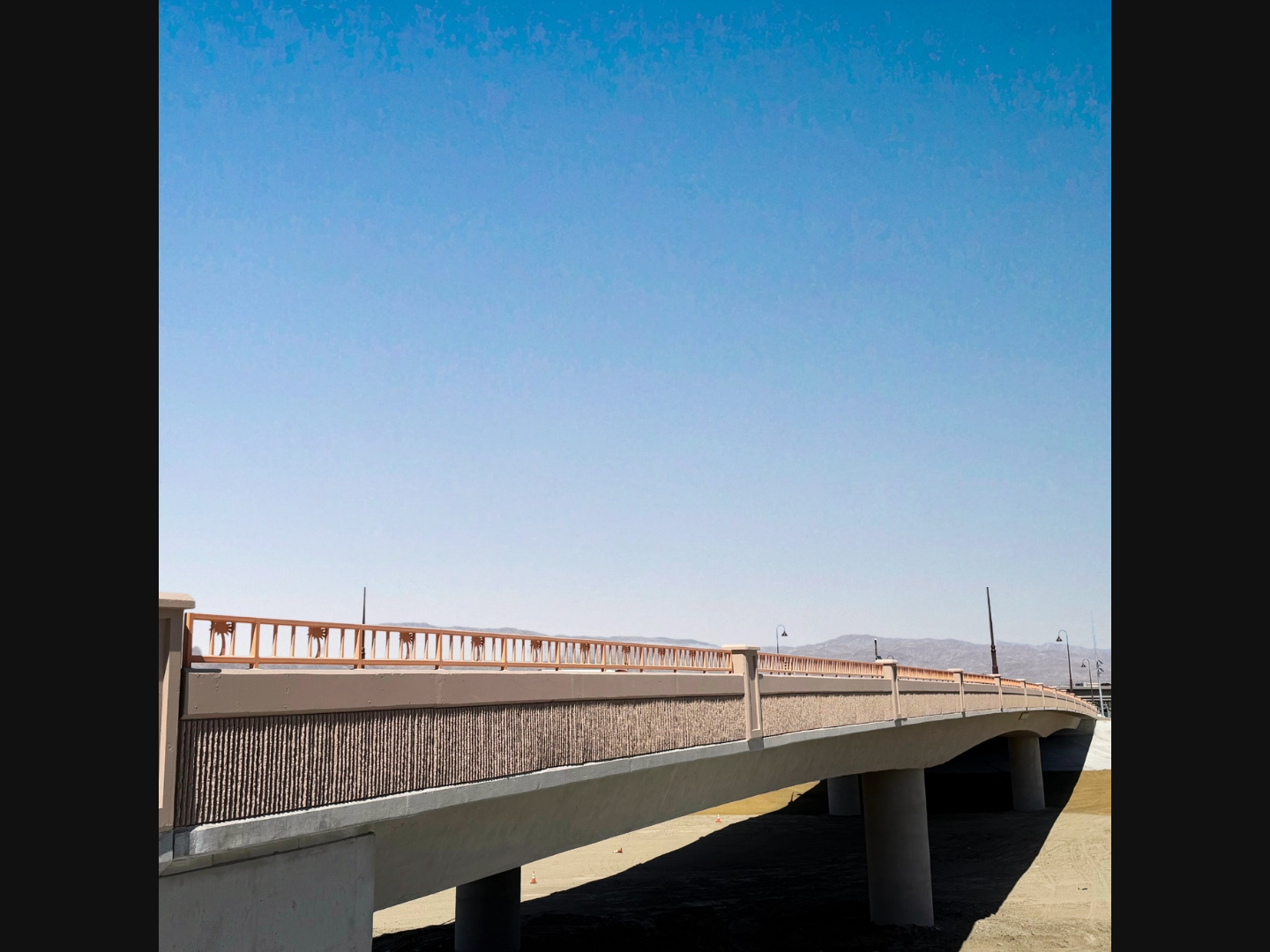 The new Avenue 44 All-Weather Bridge in Indio.