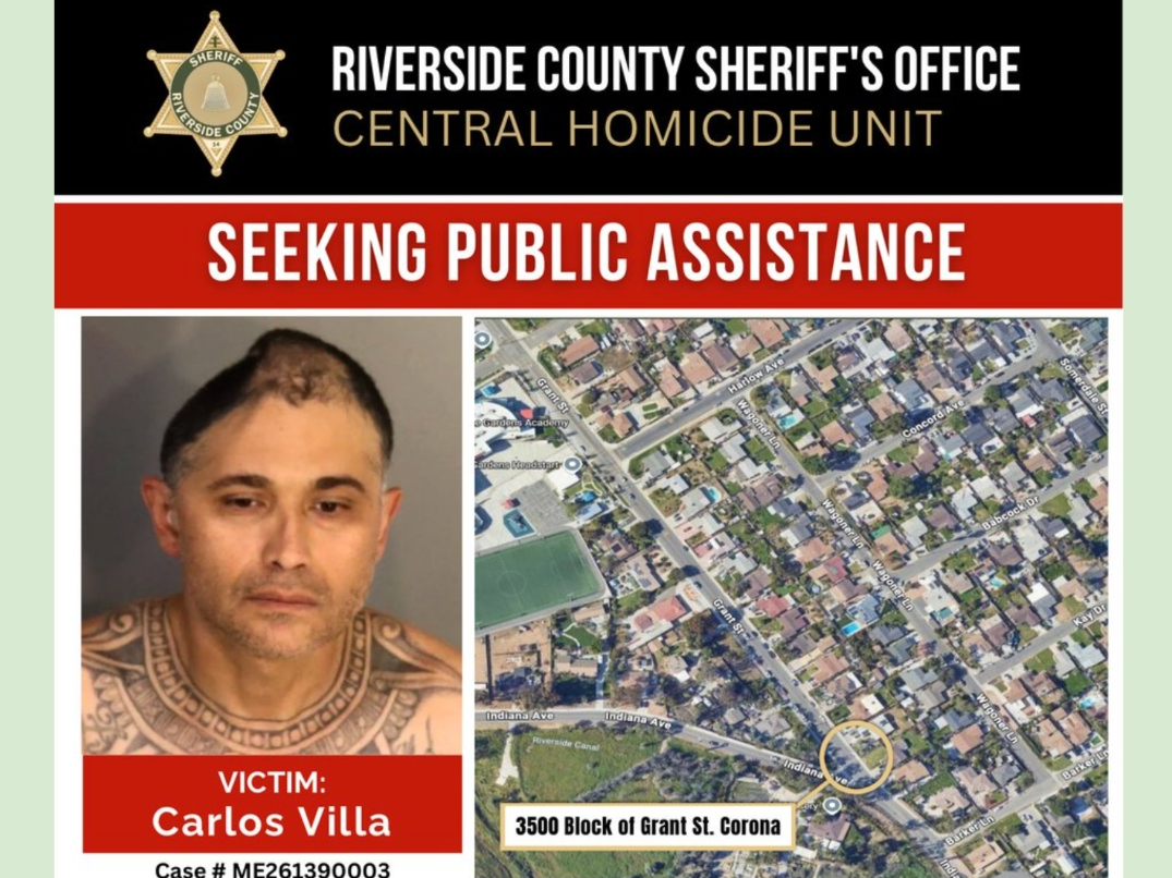 Public's Help Sought In Riverside County Homicide Investigation