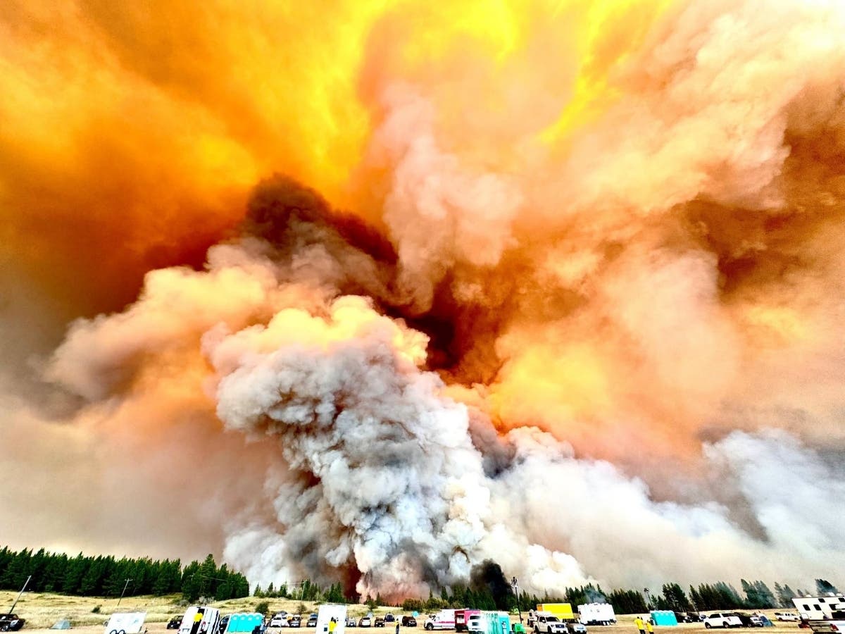 The Modrite Fire burning in eastern Washington state.
