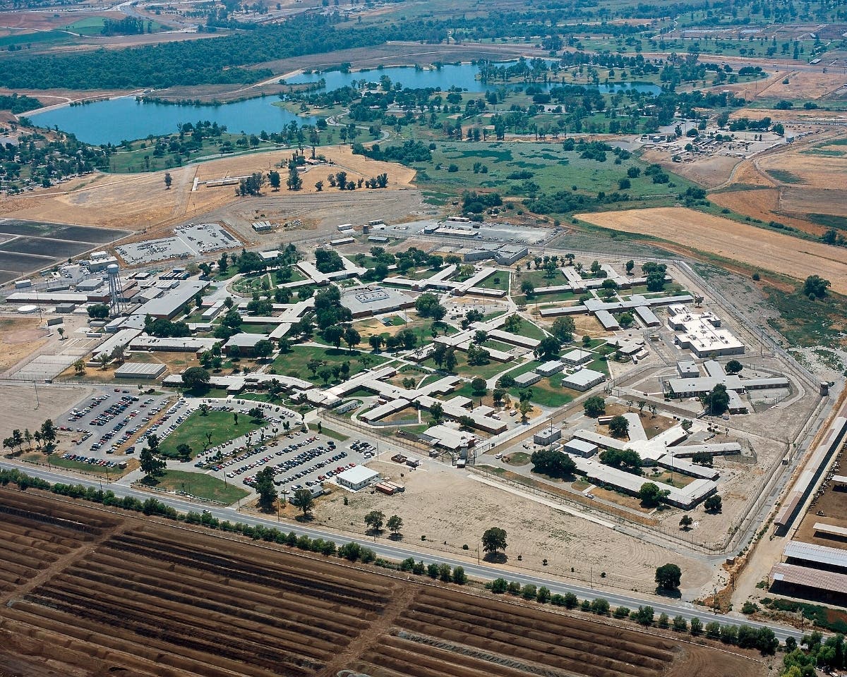 An aerial view of the California Institution for Women in Chino.