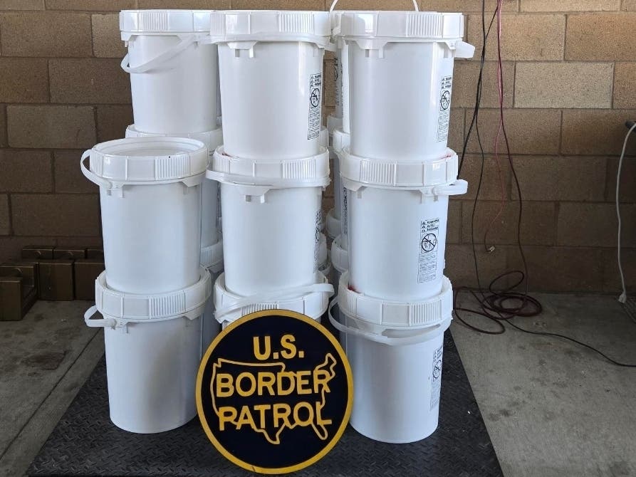 The 962 pounds of liquid meth seized on September 29, 2026.