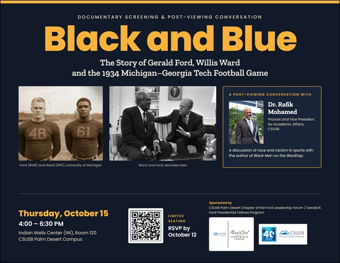 The documentary, "Black and Blue: The Story of Gerald Ford, Willis Ward and the 1934 Michigan-Georgia Tech Football Game," tells the story of Ward, the University of Michigan's sole Black football player in 1934.