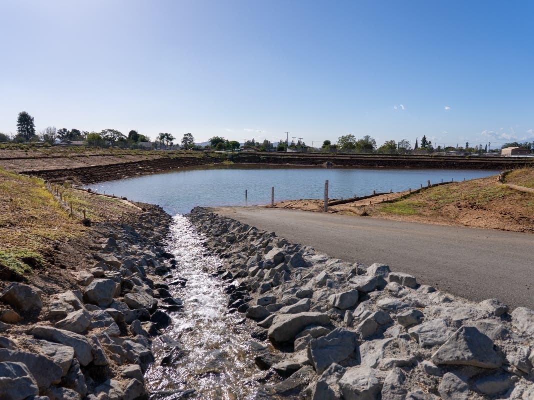 The County Line Road Recharge Basin and Turnout Project in Calimesa.