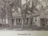 An old silver gelatin print of the early meetinghouse